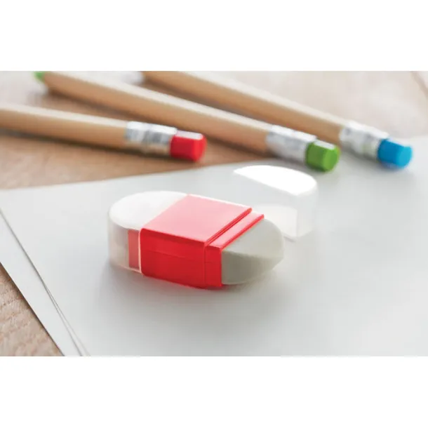 GOMA2 Sharpener and eraser Red