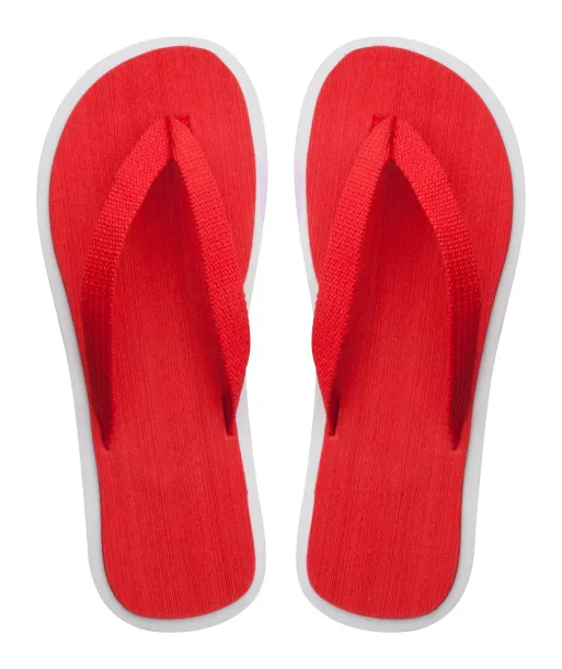 Malibu beach slippers Red