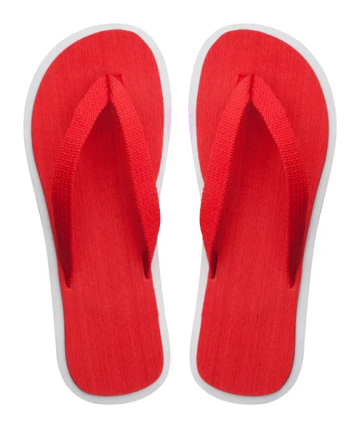 Malibu beach slippers Red