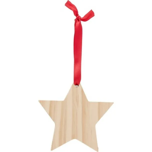  Christmas hanger "star" light brown