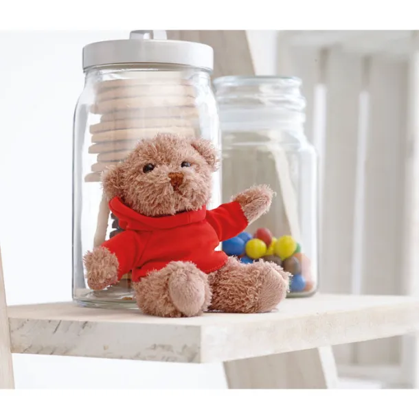 JOHNNY Teddy bear plus with t-shirt Red