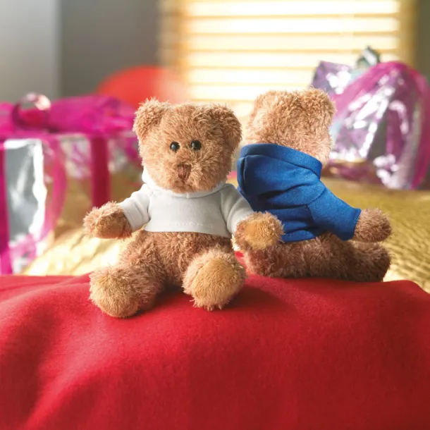 JOHNNY Teddy bear plus with t-shirt White