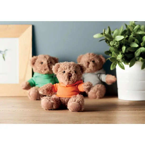 JOHNNY Teddy bear plus with t-shirt Orange