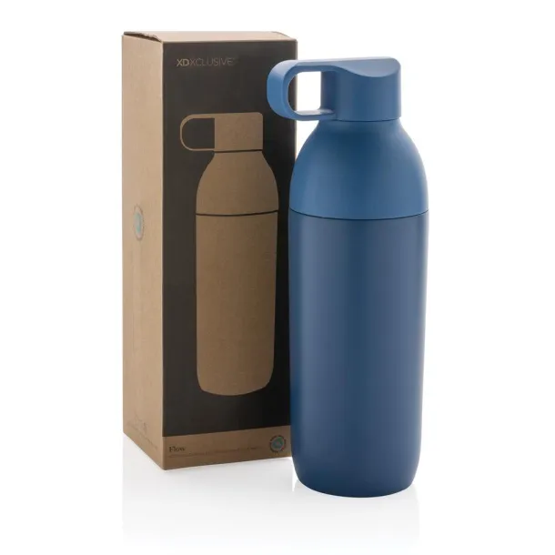  Flow RCS recycled stainless steel vacuum bottle - XD Xclusive blue 