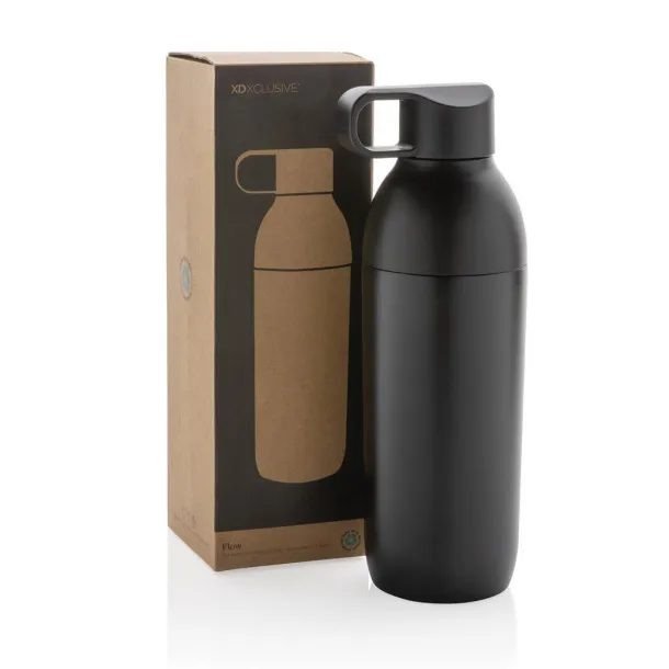  Flow RCS recycled stainless steel vacuum bottle - XD Xclusive Black 