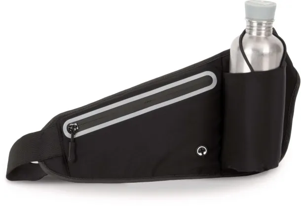  HIP BAG WITH BOTTLE CARRIER - Kimood Black