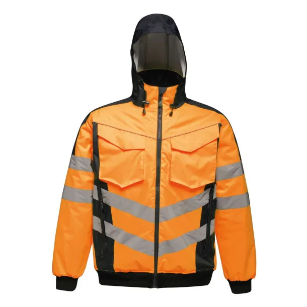  HI-VIS PRO BOMBER JACKET - Regatta Orange Navy