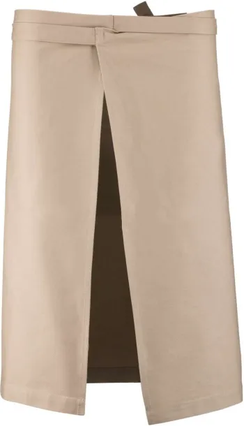  COTTON LONG APRON - Kariban Beige