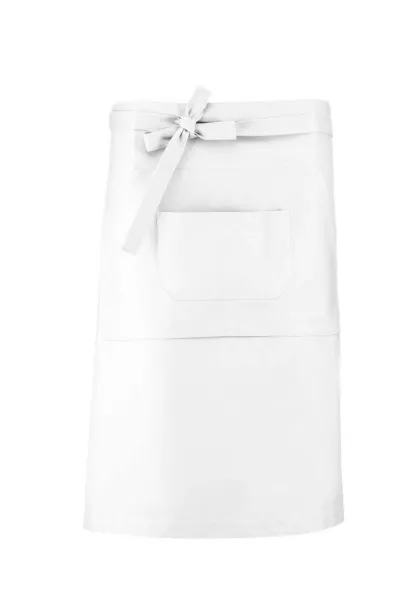  COTTON LONG APRON - Kariban White