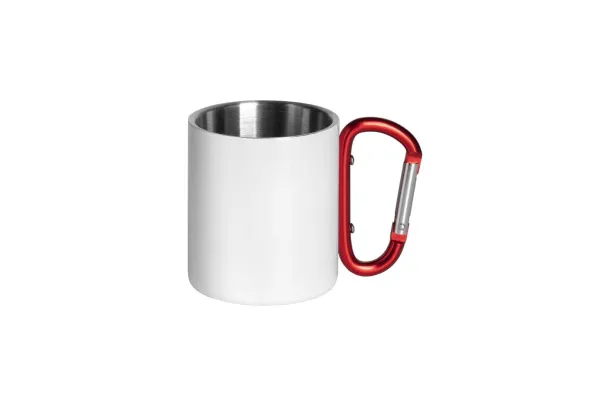 HIKE SUBLI Metal sublimation mug, 200 ml - CASTELLI Red