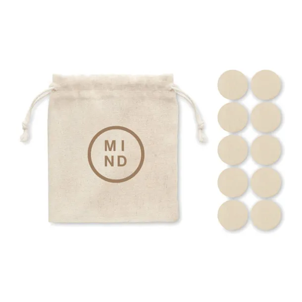 TOPOS Wooden tic tac toe Beige