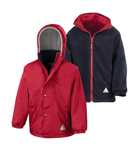  Junior Reversible Stormproof Jacket - Result Crvena Navy