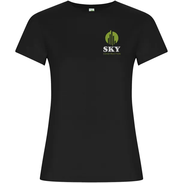 Golden short sleeve women's t-shirt - Roly Crna