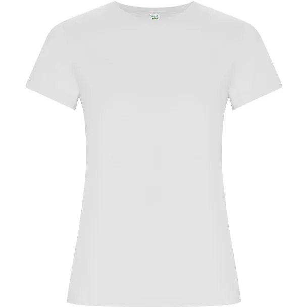 Golden short sleeve women's t-shirt - Roly White