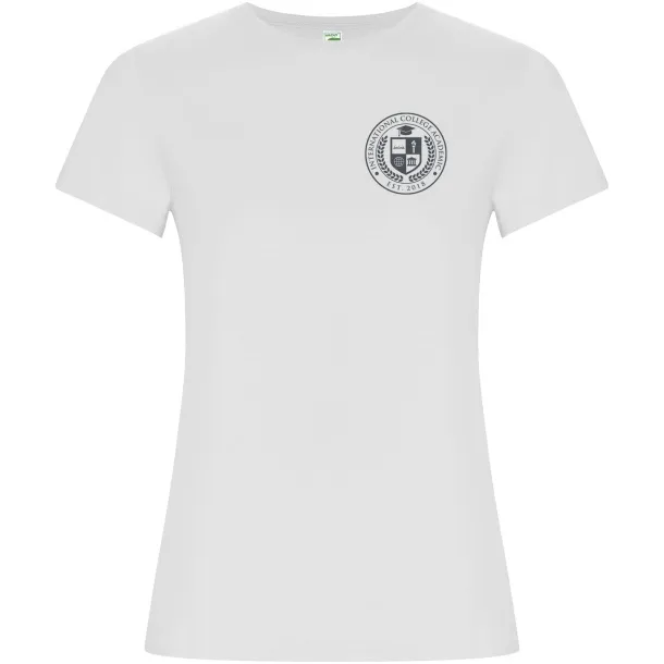 Golden short sleeve women's t-shirt - Roly White
