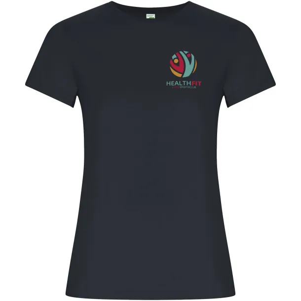Golden short sleeve women's t-shirt - Roly Ebony