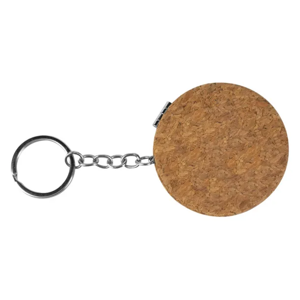 PEACH Keyring with mirror Cream Bež