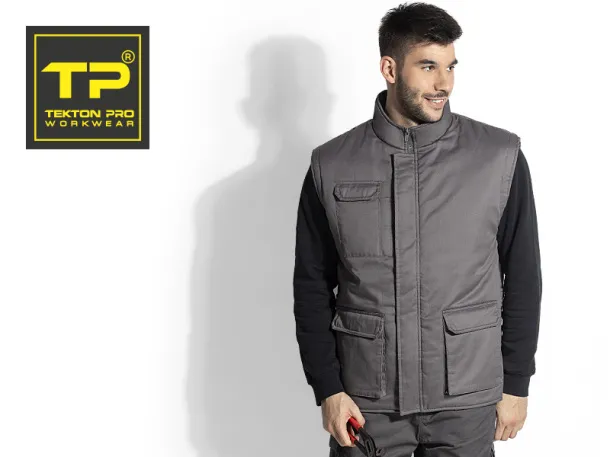 CRAFT VEST padded working vest - TEKTON PRO Dark gray