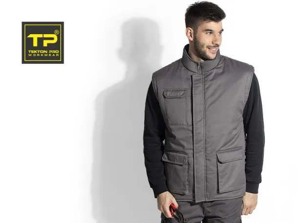 CRAFT VEST padded working vest - TEKTON PRO Dark gray