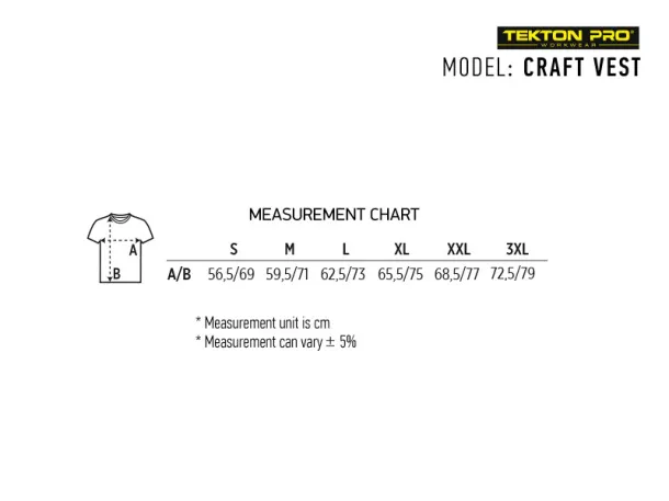 CRAFT VEST radni prsluk - TEKTON PRO Tamnosiva