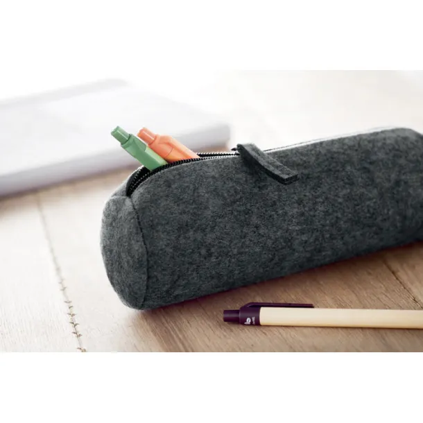 PENLO Felt zippered pencil case stone grey