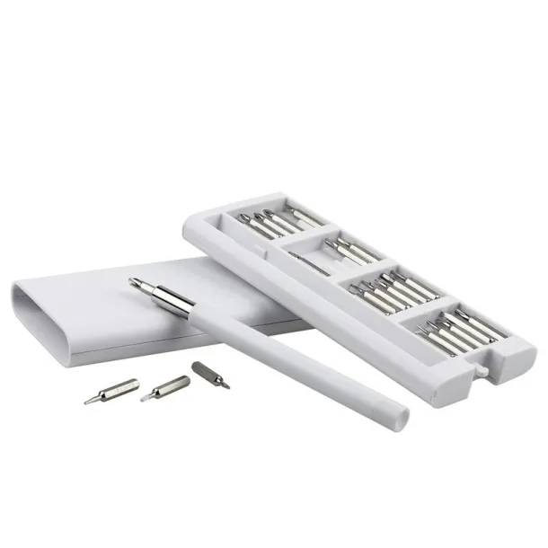  Screwdriver set 24 el. white