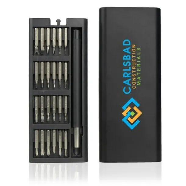  Screwdriver set 24 el. Crna