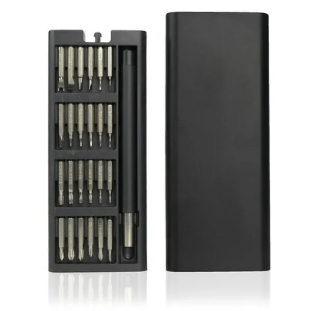  Screwdriver set 24 el. Crna