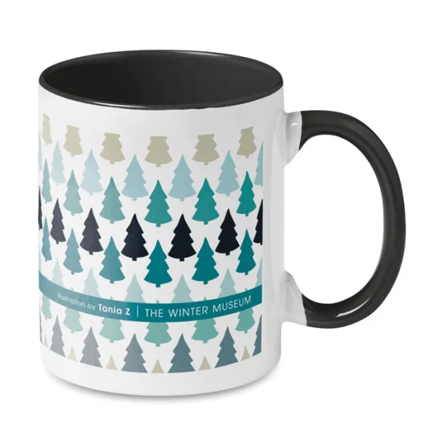 SUBLIMCOLY Coloured sublimation mug Black