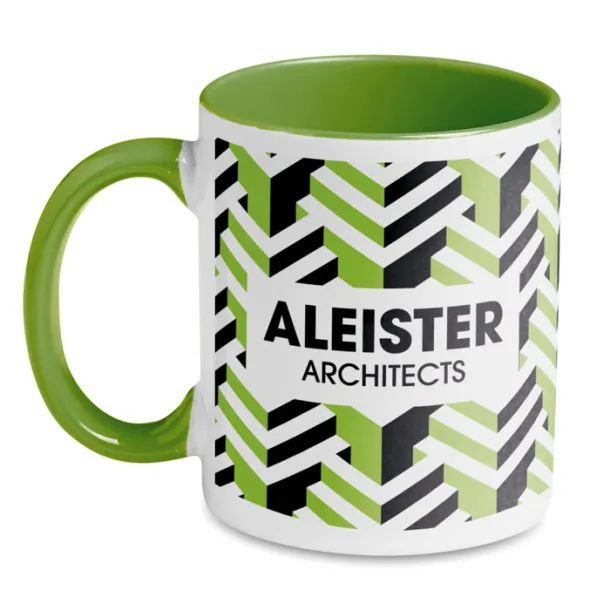 SUBLIMCOLY Coloured sublimation mug Green