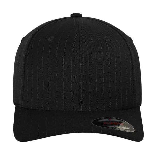  Pinstripe Cap - Flexfit Tamno siva Bijela