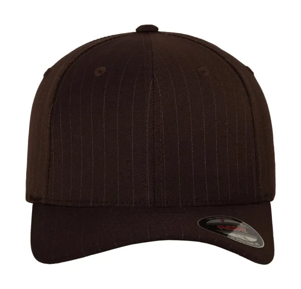  Pinstripe Cap - Flexfit Brown Bijela