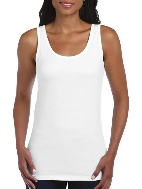  Gildan Ladies Softstyle® Tank Top - Gildan Bijela