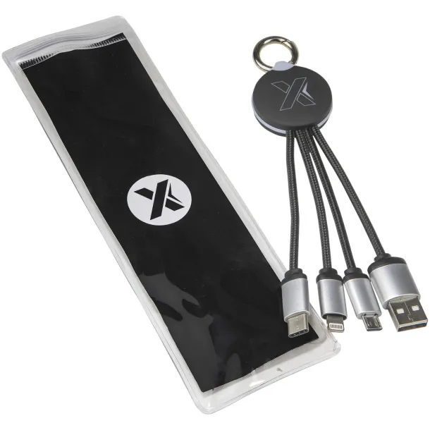 SCX.design C16 Kabel za punjnenje s osvjetljenim logom - SCX.design Solid black Bijela