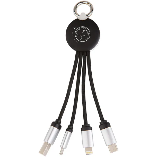 SCX.design C16 Kabel za punjnenje s osvjetljenim logom - SCX.design Solid black Bijela