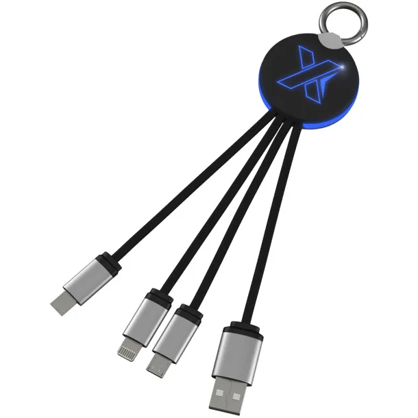 SCX.design C16 ring light-up cable - SCX.design Blue Solid black