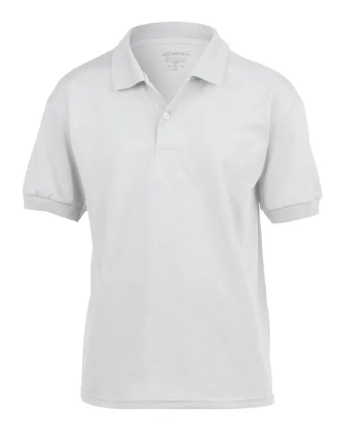 DRYBLEND®  YOUTH JERSEY POLO SHIRT - Gildan White