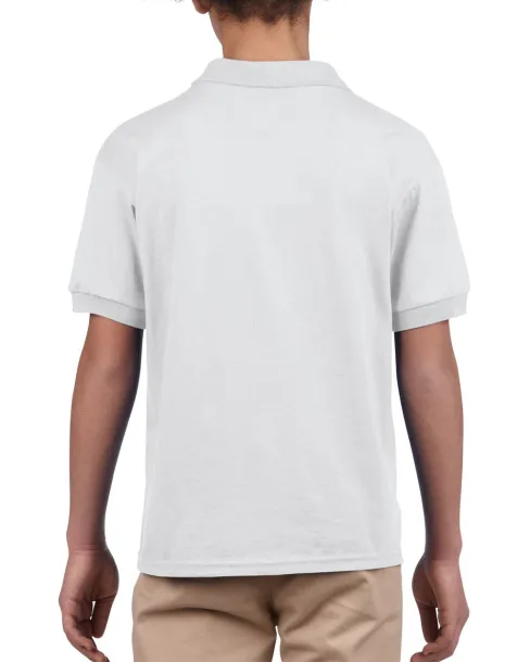 DRYBLEND®  YOUTH JERSEY POLO SHIRT - Gildan White