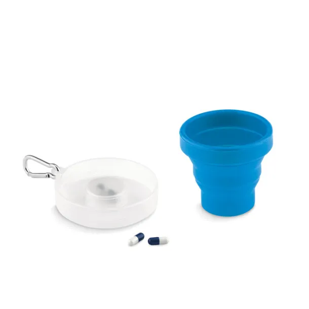 CUP PILL Silicone foldable cup Blue