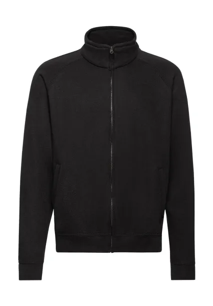  Klasični pulover s patentnim zatvaračem, 280 g/m² - Fruit of the Loom Crna