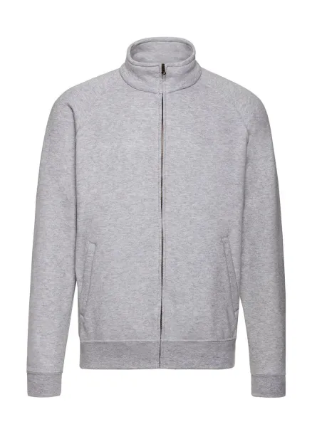  Klasični pulover s patentnim zatvaračem, 280 g/m² - Fruit of the Loom Heather Grey