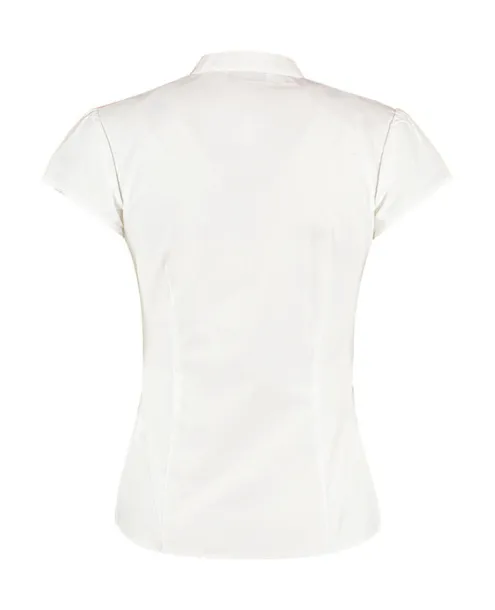  Women's Tailored Fit Mandarin Collar Blouse SSL - Kustom Kit