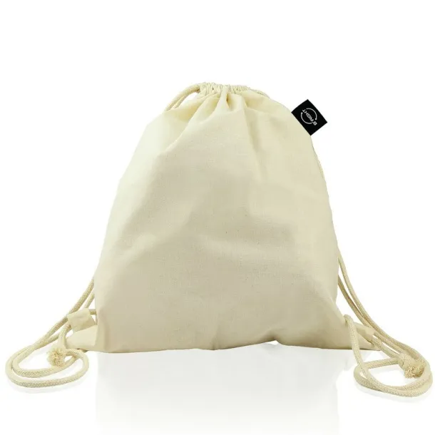  Organic cotton drawstring bag B'RIGHT beige