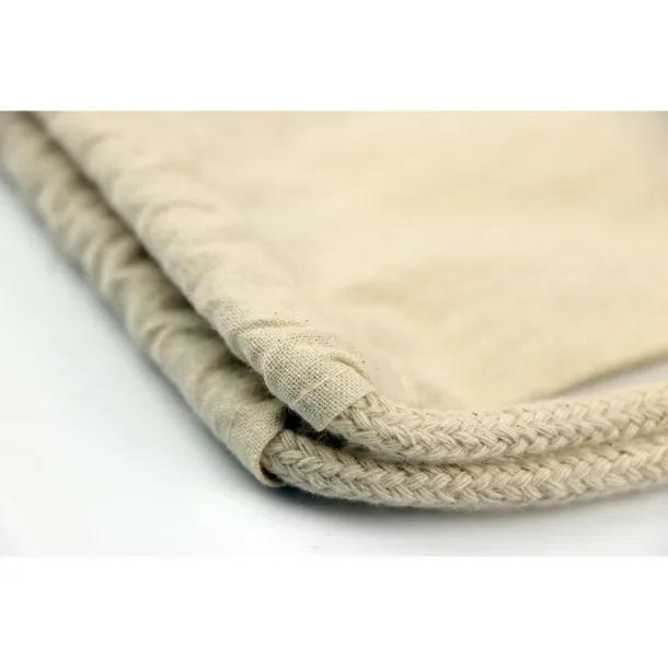  Organic cotton drawstring bag B'RIGHT beige