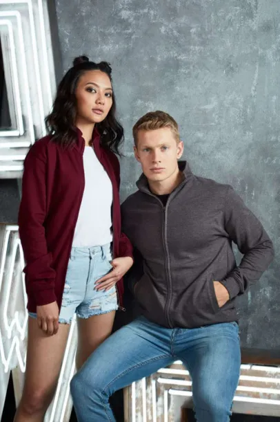  FRESHER FULL ZIP SWEAT - Just Hoods Ljubičasta
