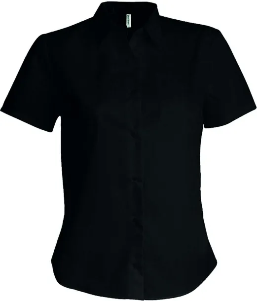  LADIES' SHORT-SLEEVED NON-IRON SHIRT - Kariban Black