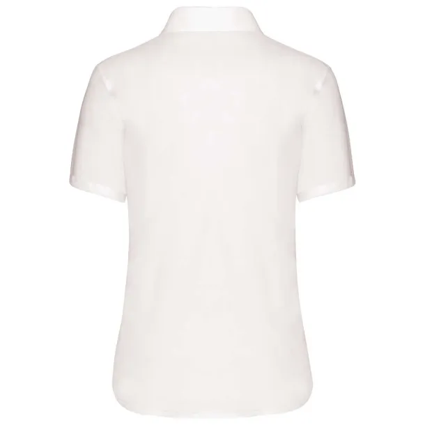  LADIES' SHORT-SLEEVED NON-IRON SHIRT - Kariban White