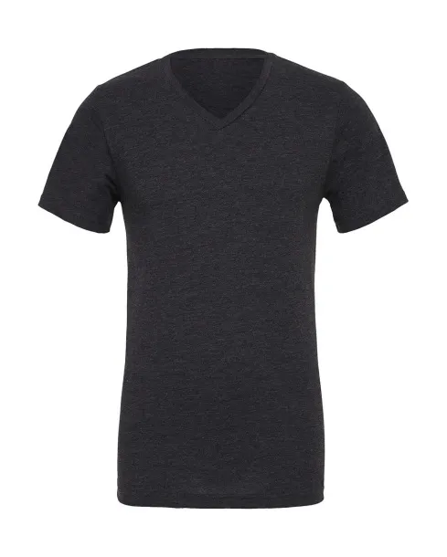  Unisex Jersey V-Neck T-Shirt - Bella+Canvas Dark Grey Heather