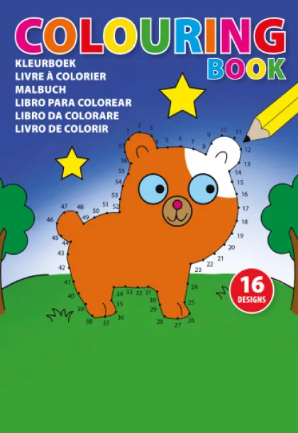 Constanze Cardboard Coloring book  custom multicolor