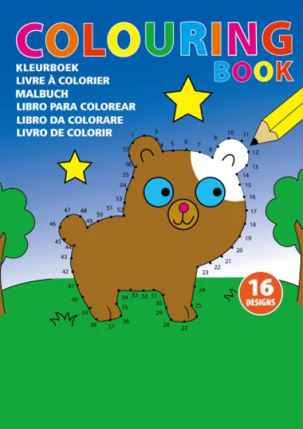 Constanze Cardboard Coloring book  custom multicolor